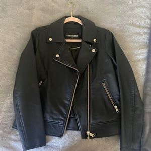 Faux Leather Steve Madden Black Jacket worn once
